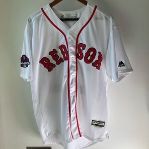 Boston Red Sox Mookie Betts Jersey WS Patch size L